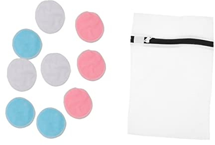 DEARMAMY 10stücke Bambus-abschminkpads Zum Make-up-entfernen Kosmetik-abschminkpads Wiederverwendbare Abschminkquasten Für Gesichtsreinigung
