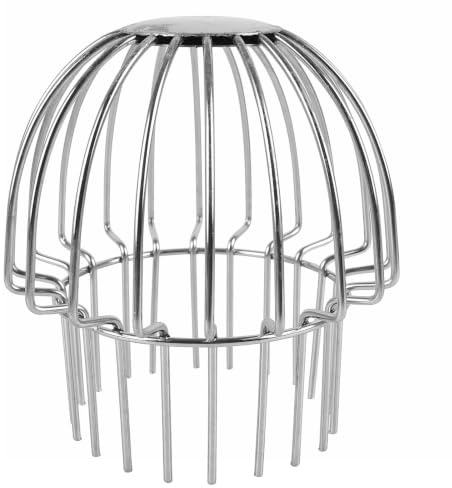 Stainless Steel Gutter Guard, Downpipe Filters Pipe Protector Cover, Mesh Leaf Strainer Blocking Mud Debris (110mm)