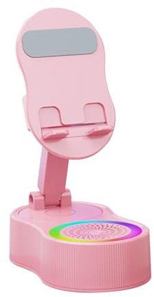 Générique Phone Stand with Induction Speaker, Wireless Illuminated Induction Speaker – Stand for Tablet and Sound Station for Recording Movies Streaming Music Travel