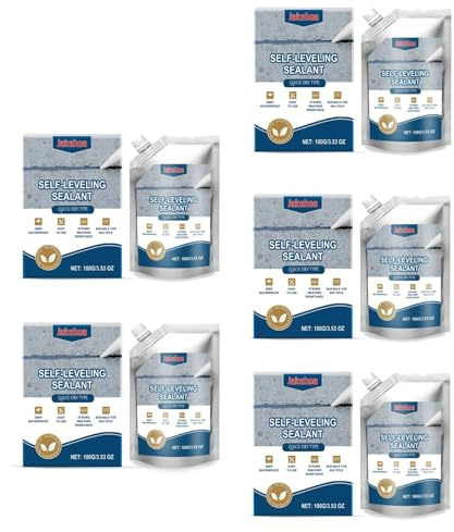 Slab Concrete Crack Waterproof Repair Sealant – Fast-drying Cement Concrete Crack Filler with Strong Adhesive, Weather-resistant Sealant for Floor Wall Roof Repairs, 100g (5 Pcs)