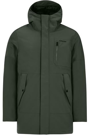 Protest Chaqueta de esquí y snowboard para hombre PRTHEMLEY, Verde Kale, XL