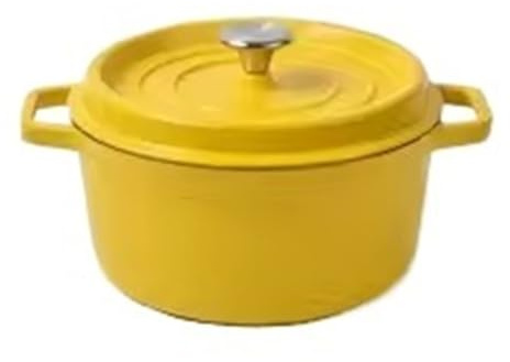 Enameled Soup Pot 14cm Enamel Soup Pot, Mini Casserole For Tea &, Convenient Stovetop Cooking, Under 1 Liter, Exquisite Kitchen(Yellow)