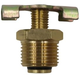 Voyoo Air Drain Valve Screw,Solid Brass Air Compressor Drain Valve for Piston Compressor（3/8inch External Thread 16.2mm）