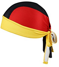 ShopINess Unisex-Bandana Mütze Kopftuch – Perfekt für Radfahren, andere Outdoor-Sportarten und Freizeitaktivitäten, inspiriert von Flaggen-Designs Deutschland