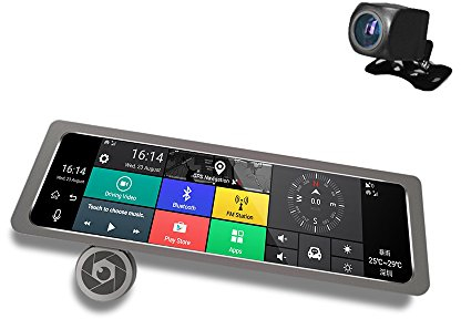 D10 10IPS Touchscreen Dual Dash Kamera Wifi Dash Cam, Dash Kamera Mit GPS FHD 1080P Nachtsicht Auto Dashboard Kamera Fahren Recorder Mit 170 Weitwinkel, G-Sensor, WDR, ADAS