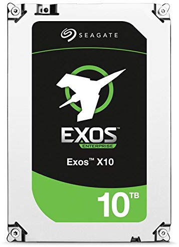 Seagate Exos X10 ST10000NM0236 - Disque Dur - chiffré - 10 to - Interne - 3.5 - SAS 12Gb/s - 7200 Tours/Min - mémoire Tampon : 256 Mo - FIPS 140-2 Level 2 - Self-Encrypting Drive (SED)