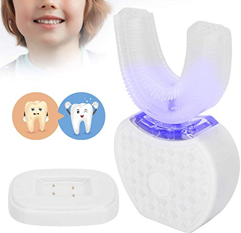 Ultrasonic Toothbrush, 360 Degree U-Shaped Electric Toothbrush, Sonic Electric Toothbrush Mouthpiece with 360 ° bristles for Cleaning Teeth, U-Shaped Automatic Toothbrush