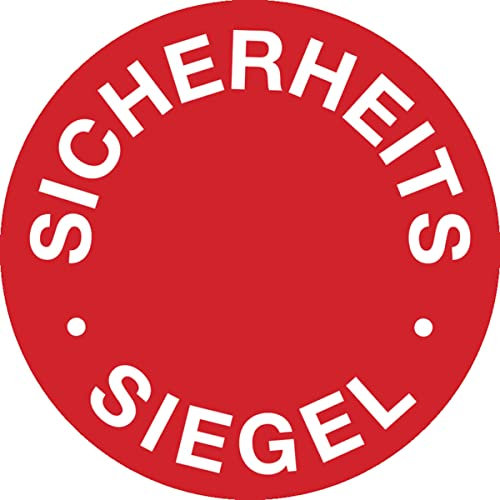 Dreifke® Aufkleber Sicherheitsetikett, Sicherheits-Siegel Ø 30mm - Bogen = 5 Stück Dokumentenfolie selbstklebend 3