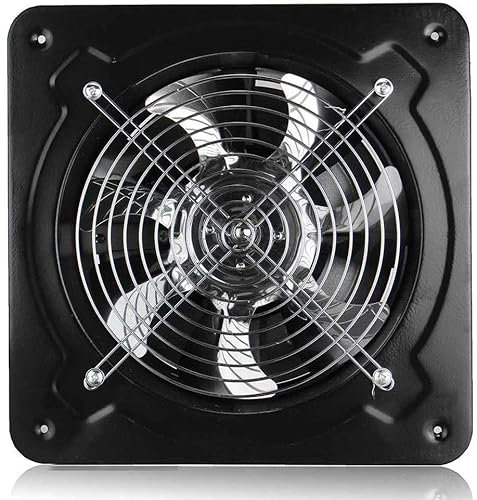 Industrial Extractor Fan 6/7/8inch Metal Booster Fan Extractor Exhaust Fan Intake Ventilation Window Pipe Fan for Bathroom Toilet Kitchen Industrial Ventilation Metal Fan (Size : 7inch)
