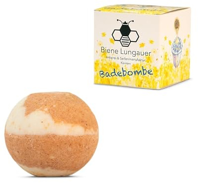 Badebombe Zirbe - Sprudelt vor Glück - handgemacht - natürliche Inhaltsstoffe - 130g