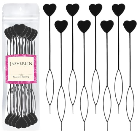 JASVERLIN Haargeflecht Werkzeug, Automatischer Perlenlader, 15 Stück | Quick Beader Haargeflecht Werkzeug, Topsy Tail-Set zum Flechten für Frauen Mädchen, Applikator zum Einfädeln für Loop-Styling