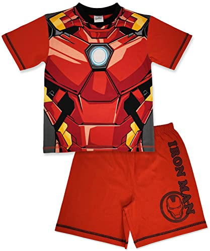 Marvel Ironman Avengers short pyjamas with glow in the dark front