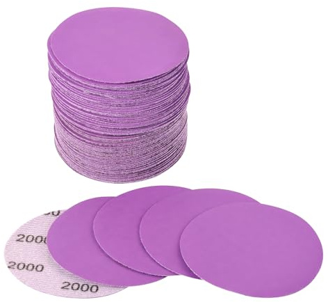 Arilier Dischi abrasivi da 7,6 cm, 40 pezzi, carta vetrata a grana 2000, fissaggio per trapano, dischi di carta vetrata con gancio e anello per levigatrici orbitali casuali, carta abrasiva in allumina