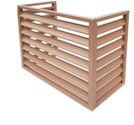 Copri Motore Condizionatore Esterno Alluminio Copri Condizionatore da Esterno per Coprire I Rifiuti O I Condizionatori D'ari (Color : Champagne, Size : 100 * 50 * 70cm)
