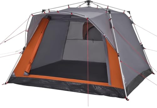 vidaXL Campingzelt Familienzelt Wurfzelt Zelt für 4 Personen Quick Release