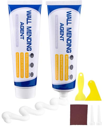 LUNEKUCK Rebouche Trou Mur Blanc 200g Enduit de Rebouchage Blanc Pâtes Reparation Murale Bouche Trou Mur Mastic Mur Blanc Wall Repair Crème de Réparation Mur