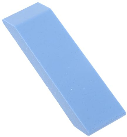 WHAMVOX Reusable Rubber Kitchen Eraser for Stubborn Grease, Iron Pans and Stoves, Blue Cleaning Tool for Household Dish and Glass Surface Care