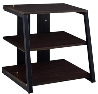 ZGNMK Modern HiFi Audio Rack, Media Stand Rack Audio Tower, Record Player Console Cabinet Stereo Components Cabinet for DVD Player/Game Console/TV Box/WiFi Routert, Corner Entertainment Center