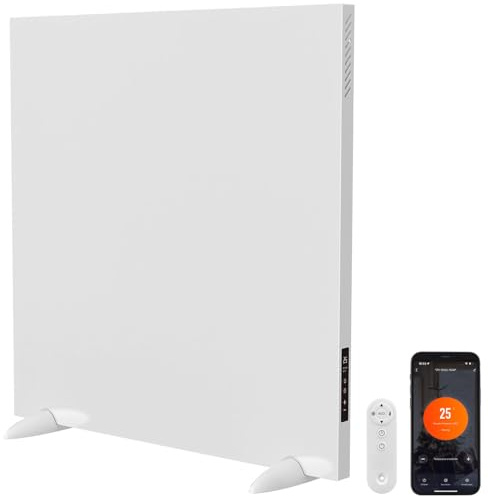 Sichler Haushaltsgeräte Konvektorheizung: WLAN-Hybrid-Infrarot- & Konvektor-Heizpanel, 550 W, IP44, 60 x 60 cm (Heizungen, Infrarotheizung Wand, WC)