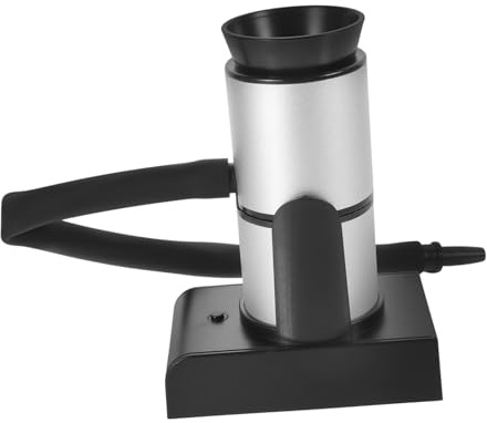 ANDRESLAD Infuseur de Fumée Portable Fumoir à Froid en Plastique Argenté Cuisine Moléculaire Adapté aux Cocktails et Barbecue, pour Poissons et Snacks