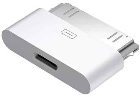 ClipGrip 8 Pin to 30 Pin Adapter Charging Sync Connector 8 Pin Female to 30 Pin Male Adapter (No Audio)