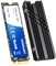 Vansuny 1TB NVMe M.2 SSD PCIe Gen4 SSD Interno hasta 7000 MB/s NVMe SSD M.2 2280 Disco Duro PCIe Gen4 M.2 con disipador de Calor para computadora portátil, Consola de Juegos