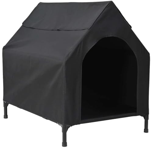 vidaXL Djurhus Svart 90 x 65 x 83 cm Stål