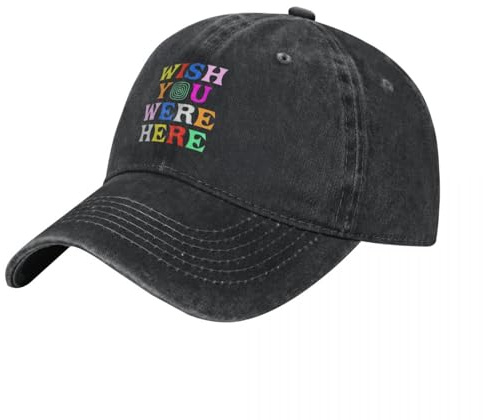 Windsoul Vintage Wish You were Here Astroworld Gorras de béisbol Cactus-Jack Vintage Distressed Denim Headwear Unisex Running Outdoor Running Golf Hats Cap Versatile
