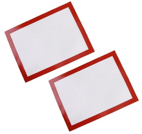 SMASOLO 2 pezzi Tappetino Silicone da Forno Antiaderente Resistente Temperature per Teglia e Stendipasta Lavabile e Flessibile per Cucina e