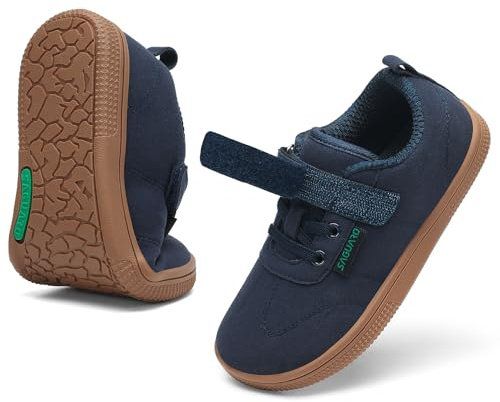 SAGUARO Zapatillas Barefoot Niños Zapatos Minimalistas Niña Niño Calzado Descalzos Antideslizante Sneakers Ligeros para Colegio o Uso Diario, Azul, 25 EU