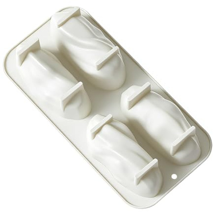 2026 Molde de postre de silicona en forma de pistacho con revestimiento antiadherente para pasteles de gelatina, flexible para horno y congelador, molde único de pistacho (A, 13 x 27,5 x 5 cm)