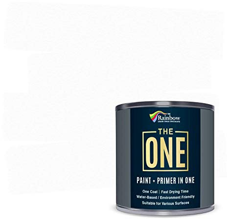 THE ONE All-In-One Paint & Primer - White Gloss, 2.5 L | Multi-Surface 1 Coat Formula | Easy Indoor & Outdoor Decorating for Home & Garden Walls, Floors & Furniture | Durable, Water-Based & Low VOC