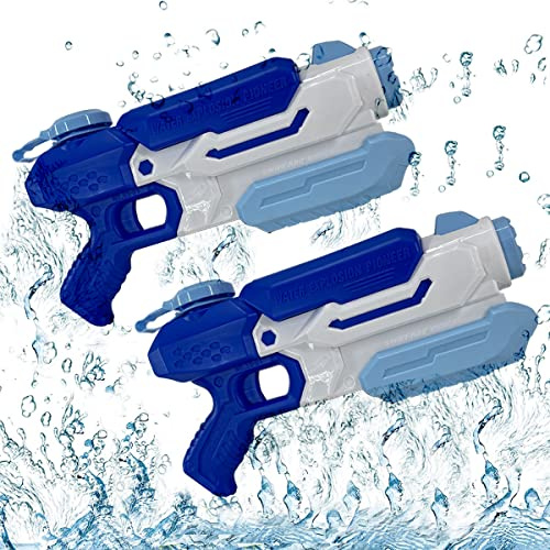 Koolbitz Water Gun Shooter for Kids 2 Pack Shooting Water Gun 33CM Outdoor Water Pump Action Pistols Set for Party Blaster Swimming Pool Summer Beach Bath Toys Water Guns Gifts for Boys & Girls