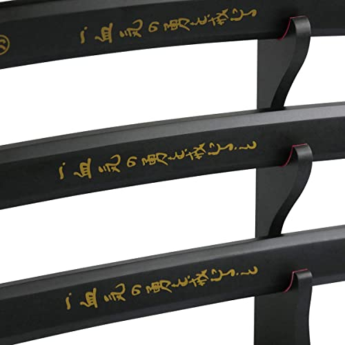 Epic Swords Aikuchi Samurai Schwertset schwarz mit Schwertständer und Zubehör