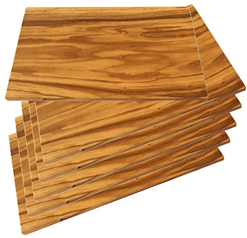 6er Set Schneidebrett Käsebrett, Schinkenbrett Kräuterbrett ca. 21 x 13 x 0,5 cm