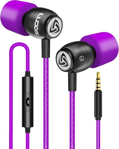 LUDOS Clamor Kopfhörer In Ear - Wired Ohrhörer mit Kabel und Mikrofon, 5 Jahre Garantie, Bass, Premium-Audioqualität, Neuartiger Memory Foam, Verstärktes Kabel, Headphones mit Anrufsteuerung