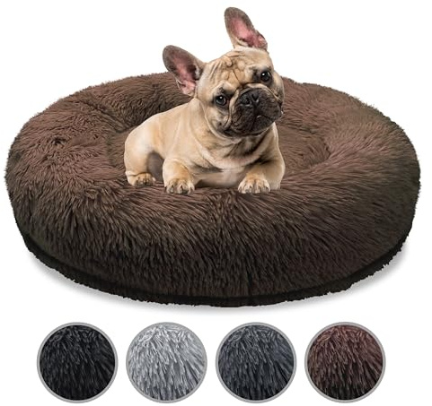 bluzelle Orthopädisches Hundebett für Mittelgroße Hunde, Coffee, S-70 cm