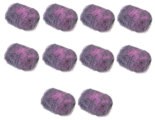 PartyKindom 10 Pack Heavy Duty Stainless Steel Sponges Scouring Pad Wool Scrubber for Kitchen Utensil Cleaning for Tough Cleaning Tasks in Home and Bathroom