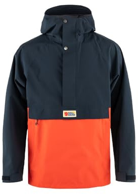 Fjallraven 86688-555-214 Vardag Hydratic Anorak M jacka herr mörk marinblå flamma orange storlek S