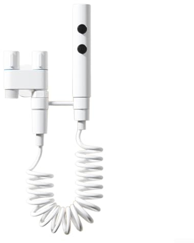 Edelstahl-Hand-Bidet-Sprüh-Set, multifunktionales WC-Sprühgerät, Doppelfunktions-Düse, Reinigung, Bidets, Wasserhahn für Badezimmer (weiß)