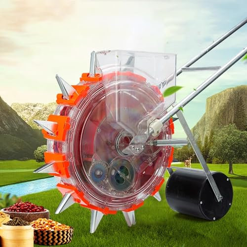 aweiyouxiang Precision Garden Seeder Reihenpflanzer, kommt mit sechs austauschbaren Saatschalen, zum Pflanzen von Mais, Baumwolle, Sojabohnen, Erdnüssen, 1–2 Körner können angepasst Werden