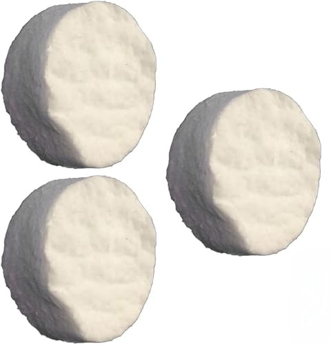 Daaxing Kamin-Schwamm aus Keramik, rund, Keramikschwamm für Bio-Ethanol-Herd/Bio-Ethanol-Brenner, 8,6 x 1,2 cm, 3 Stück