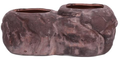 generisch Bonsai - Schale in Felsenform oval 27 x 11.5 x 11 cm braun 51395