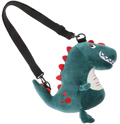 LIFKOME Dinosaurier Geldbörse Für Kinder Plüsch Münztasche Kreative Kleine Brieftasche Süße Schlüsseltasche Leicht Soft Für Mädchen Und Jungen Für Unterwegs