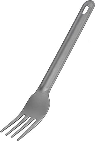 ANKROYU Ti Cutlery Set, Ti Spork Set, Outdoor Camping Cutlery, Lightweight Compact Ti Cutlery, Wear Resistance Metal Cutlery for Outdoor Camping (Titanium Fork)