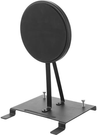 Schlagzeugpedal Übungsgerät für Bassdrum, Schwarz aus Stahl | Trommel Einzelpedalmatte, für Einsteiger, Schützt das Fell, Zubehör für Drumpedale