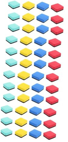 COHEALI 48 Stk Whiteboard-radierer Tafelschwamm Magnetische Löscher Für Whiteboards Kreidemarker Radiergummi Whiteboards Für Kinder Radiergummis Fürs Büro Tafelzubehör Mini-bürobedarf Eva