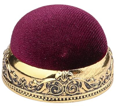 Nadelkissen Zum Nähen - Vintage Nadelkissen | Anti-Drop-Retro-Nadelkissen Mit Metallbasis | Halbkugelförmiges Vintage-Nähnadelkissen Im Court-Stil | Nähnadeln Und Kissenset Für Fortgeschrittene