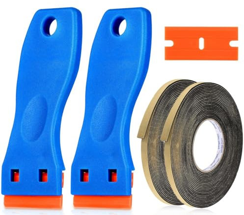 CJQRL 2 Piezas Cinta de sellado para junta placa vitroceramica Cinta de Sellado para Placas vitrocerámicas Cinta de sellado para placa de cocina 2M x 1 cm cinta de montaje para vitrocerámica