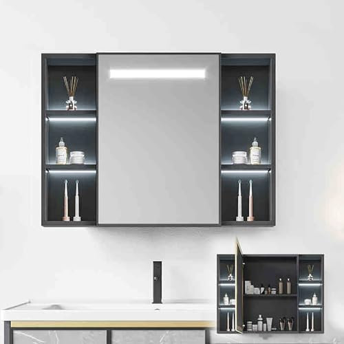 Generico Mobili da Parete per Il Bagno, specchi da Bagno sopra Il lavandino con Spazio di archiviazione, Mobile da Parete per Il Bagno Grande con Specchio, mobiletto da Cucina con Specchio, mobiletto
